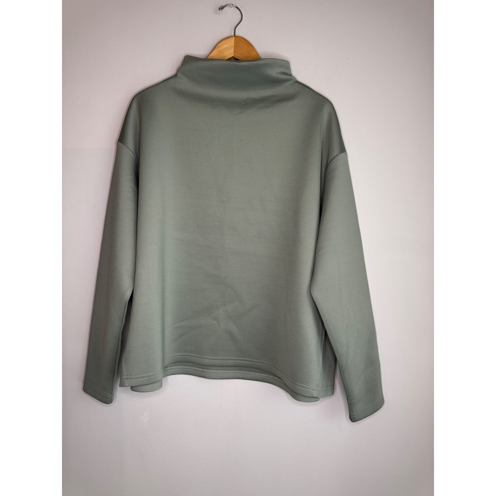 ADAY Like A Boss Mock Neck Sweatshirt Sage Green XL TLS-SGE-53XL